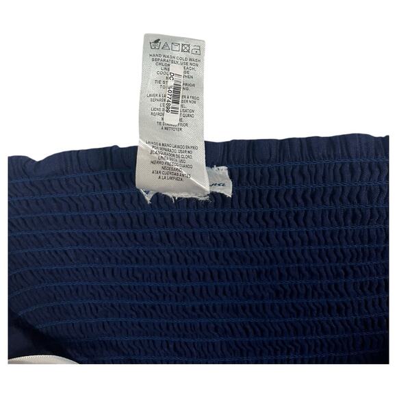 Tommy Bahama Jumpsuit Womens Small Blue Linen Tie Shoulder Coastal Cottage Boho - Picture 10 of 12